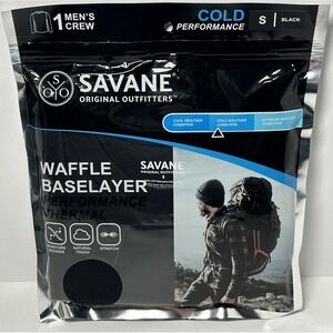Savane Original Waffle Baselayer Cold Performance Thermal Men's Crew Size Small